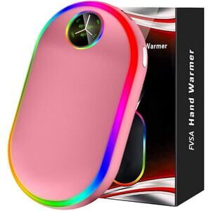 Madala Hand Warmers Rechargeable  7 Changing Colors Lights Electric Hand Warmer